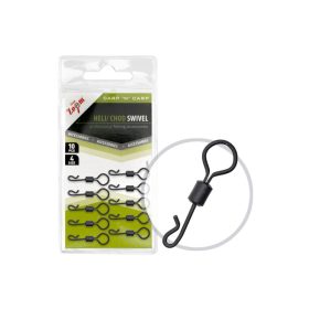   Carp Zoom Bojlis nagy karikával ellátott gyorskapocs, #4 mm, matt fekete, 10 db