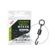 Carp Zoom Spinner Swivel mikrogyűrűs gyorskapocs, #7, matt fekete, 10 db