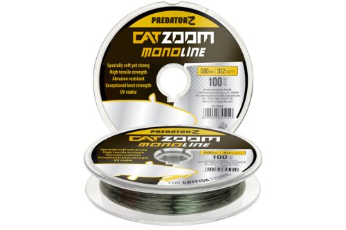 Catzoom Monoline zsinór, o 1,00 mm, 80 m, 54,7 kg, sötétszürke