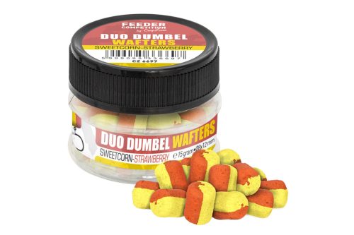 Feeder Competition Duo Dumbel Wafters horogcsali, o10x14 mm, mangó, barack, 15 g