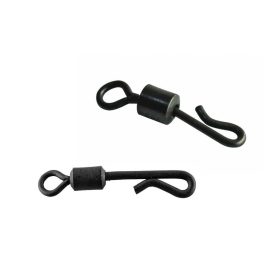 Carp Zoom Bojlis gyorskapocs, #8, matt fekete, 10 db